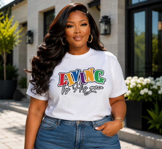 Living By HIS Grace Tee Shirt