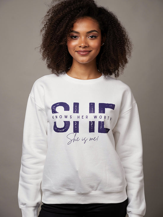 She Knows Her Worth Sweatshirt